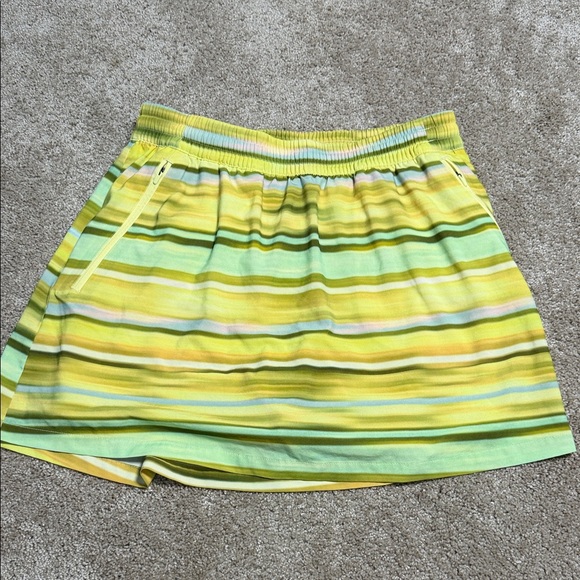 Outdoor Voices Dresses & Skirts - Outdoor Voices Yellow and Mint Striped Athletic Mini Skirt‎